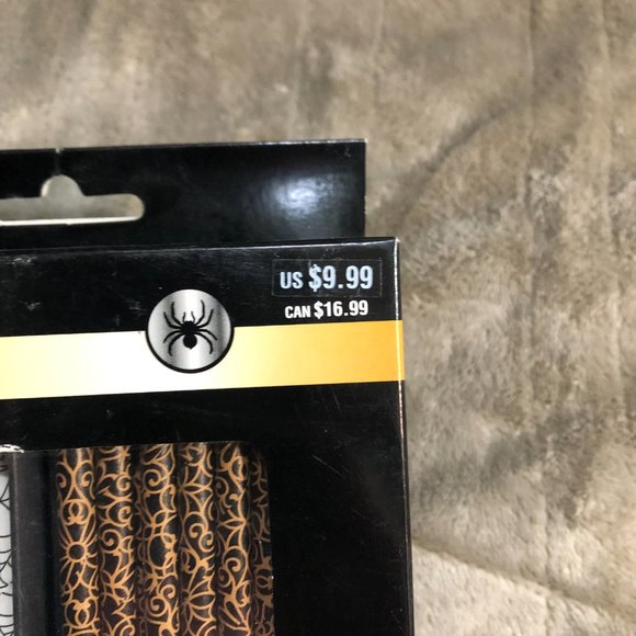 100pc Gothic Paper Straws - Picture 3 of 4